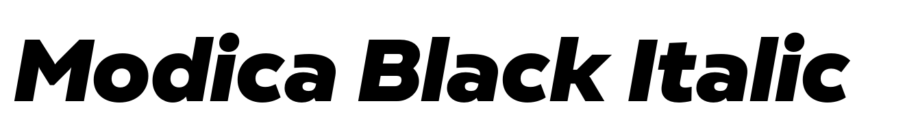 Modica Black Italic